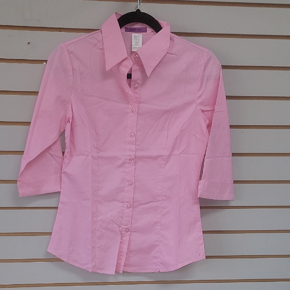 Tops - Pink Women's Button-Up Shirt